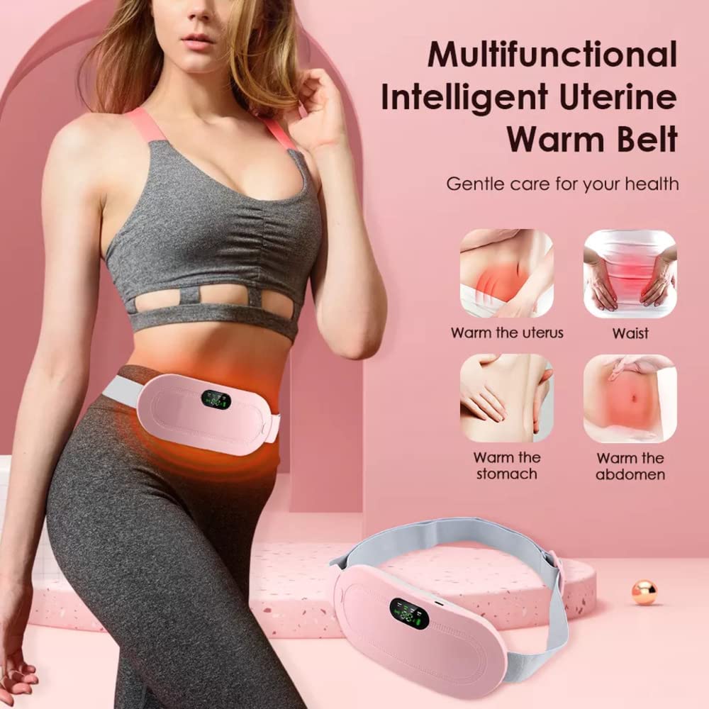Period Cramp Relief Massager with Heating Pad for Menstrual Cramps Relief, for Stomach