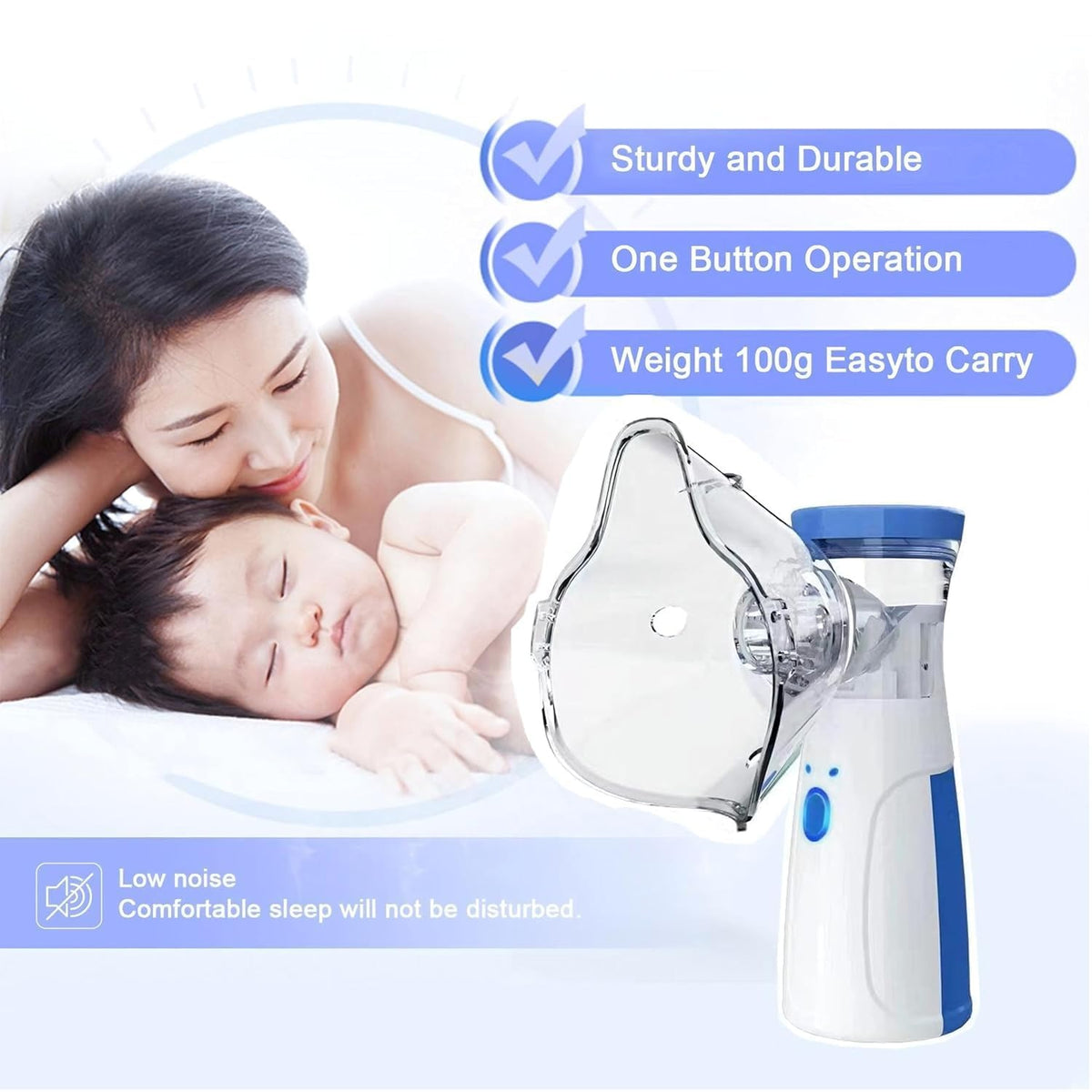 Accutrust Portable Ultrasonic Mesh Nebulizer Machine