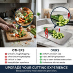 Stainless Steel Multipurpose Chopping Board  Hygienic  Durable For Kitchen