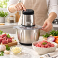 Stainless Steel Electric Grinders With Bowl Heavy For Kitchen Food Chopper Meat and Vegetables