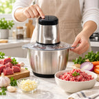 Stainless Steel Electric Grinders With Bowl Heavy For Kitchen Food Chopper Meat and Vegetables