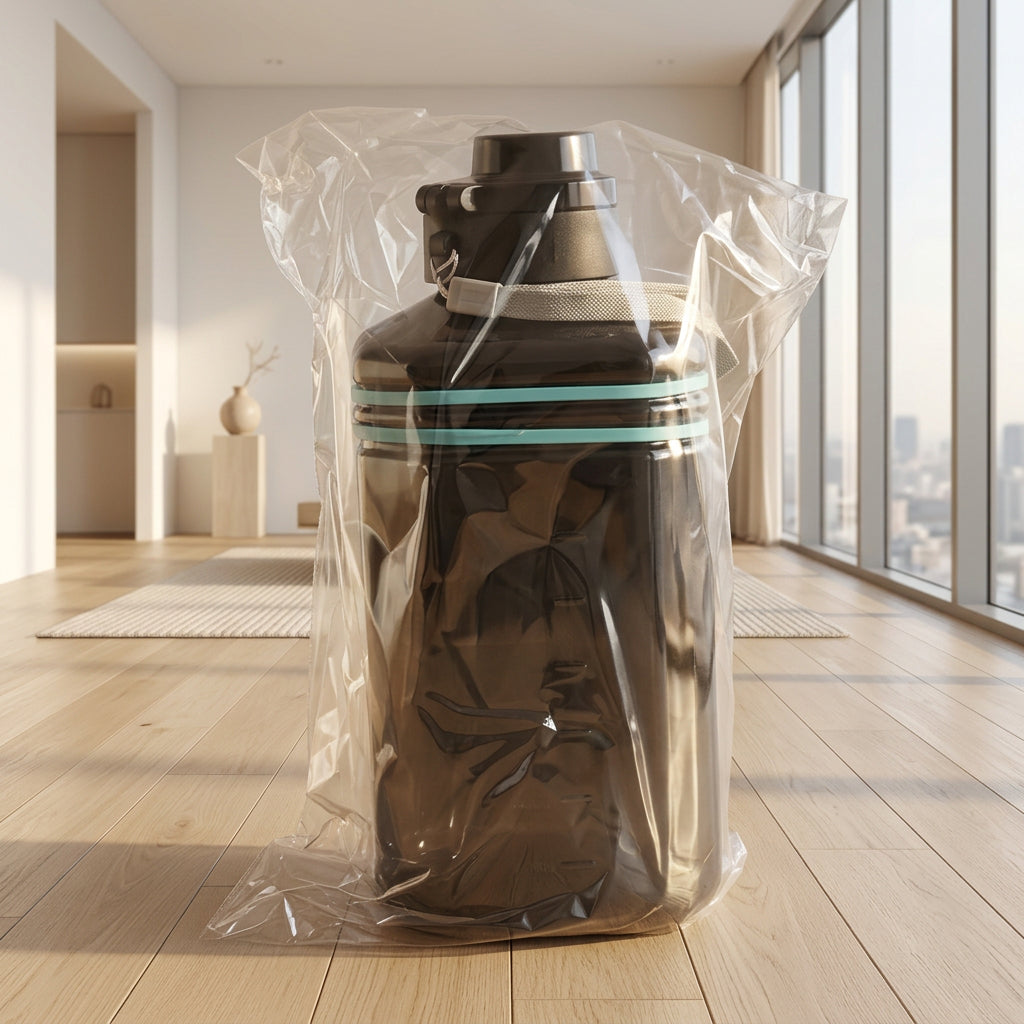 Large Square Gallon Style Water Bottle With Handle 1500 Ml