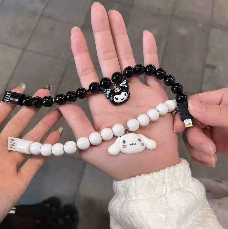 Beads Cutesy Bracelet With USB Charger Pair of 1