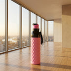 Plastic 1000 Ml Approxdiamond Pattern Leakproof Water Bottle (1 Pc)