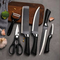 2285 Stainless Steel Knife Set With Chef Peeler And Scissor (6 Pieces)