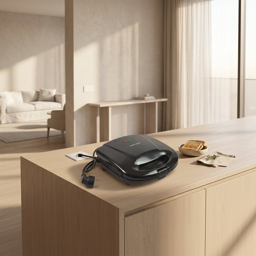 2818 Sandwich Maker Makes Sandwich Non-stick Plates Easy To Use With Indicator Lights