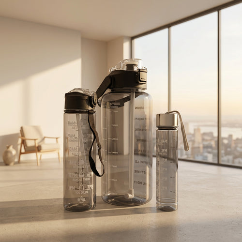 3 In 1 Multipurpose Water Bottle Set(2000 Ml+ 900 Ml+ 500 Ml 3 Pc Set)