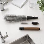 2 In 1 Detachable Dual Head Bottle Cleaning Brush With Long Grip Handle (1 Pc)